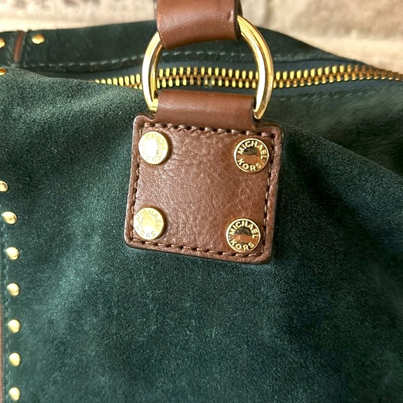 Michael Kors oversized studded suede shoulder bag tote - Picture 5 of 13